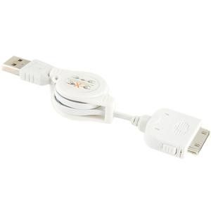 CABO RETRATIL IPHONE / IPOD BRANCO