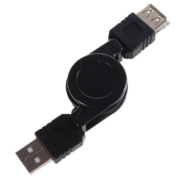CABO EXTENSOR USB RETRATIL