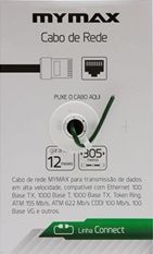 CABO DE REDE CAT5E 305M AZUL ( CAIXA ) MYMAX